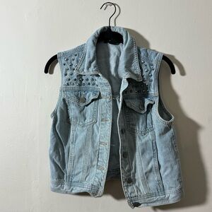 Forever 21 Light Blue Denim Vest